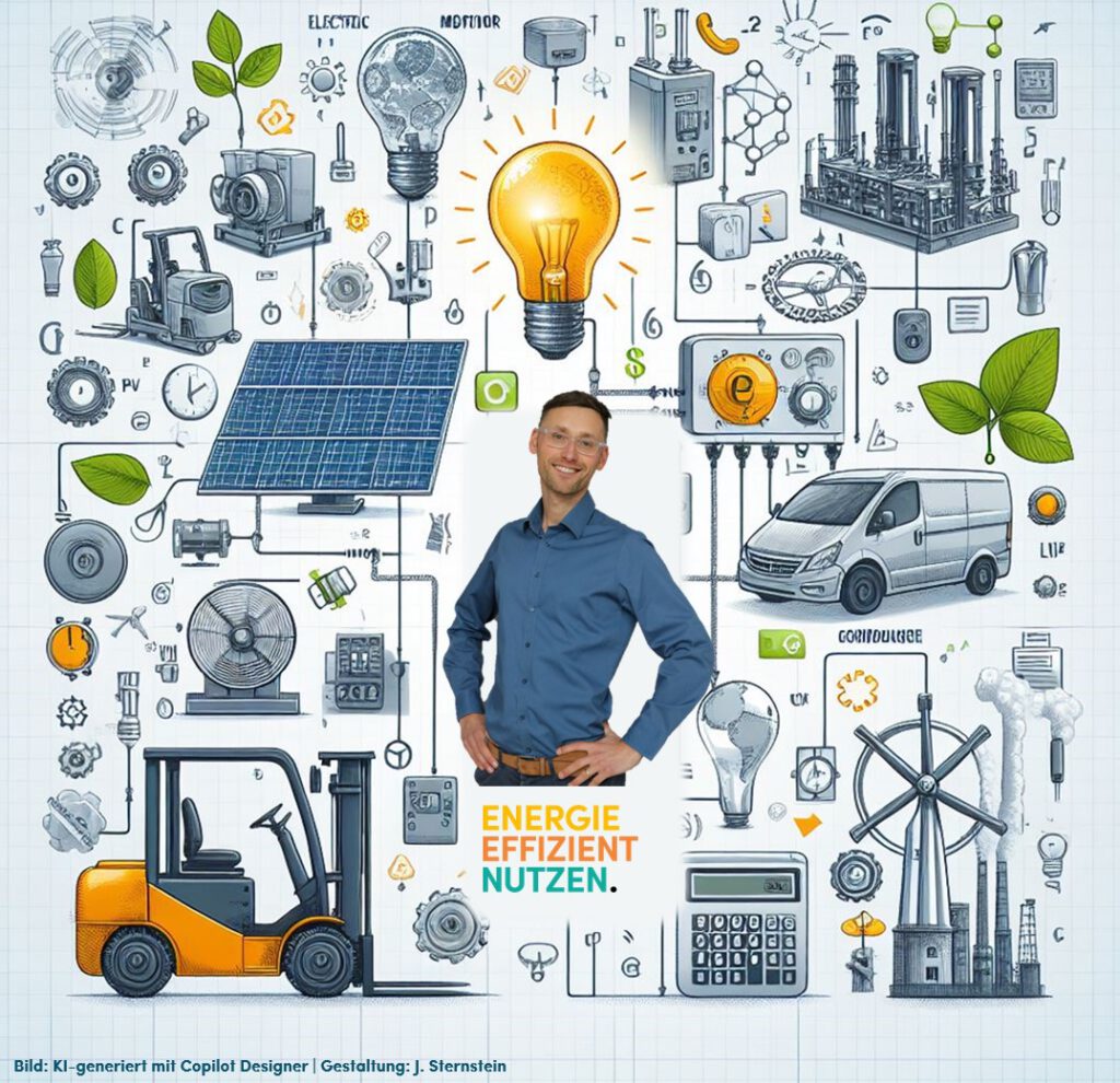 Porträt von J. Sternstein, KI-generiertes Bild, erstellt mit Copilot Designer